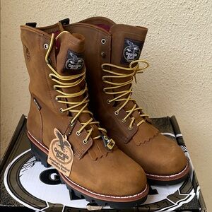 New Georgia Boot Steel Toe GORE-TEX Waterproof 400G Insulated Logger Boots